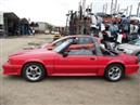 1992 FORD MUSTANG GT RED CONVERTIBLE 5.0L AT  F17001